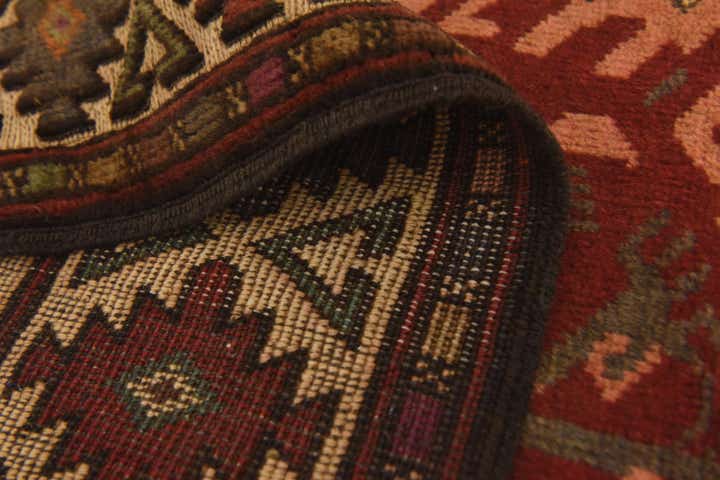 2' 11 x 4' 10 Hand Knotted Sumak Wool Rug