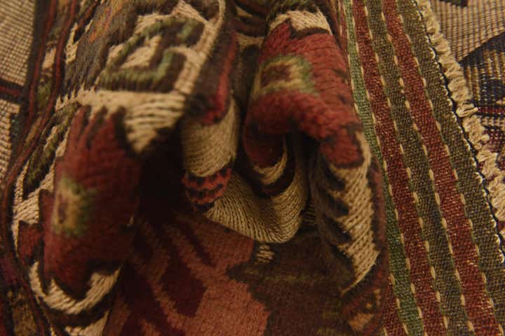 2' 11 x 4' 10 Hand Knotted Sumak Wool Rug