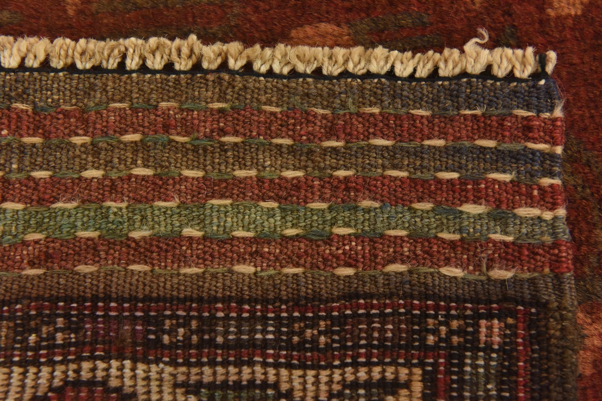 2' 11 x 4' 10 Hand Knotted Sumak Wool Rug