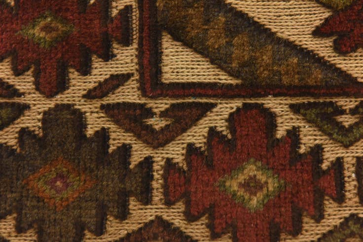 Detail image of 2' 11 x 4' 10 Hand Knotted Sumak Wool Rug