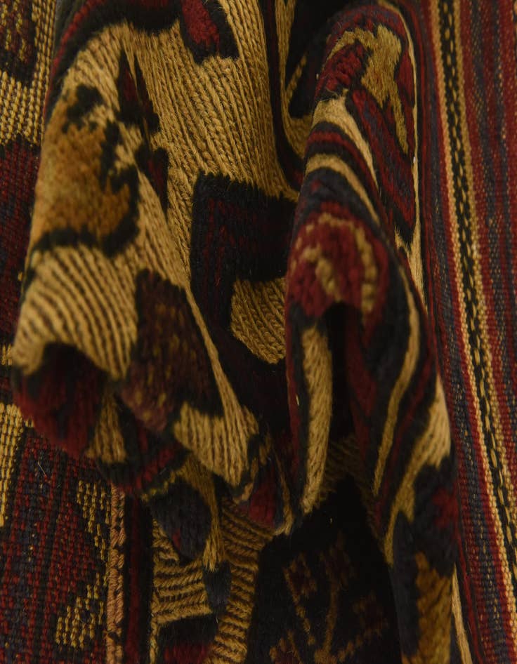 Detail image of 2' 11 x 4' 3  Hand Knotted Sumak Wool Rug