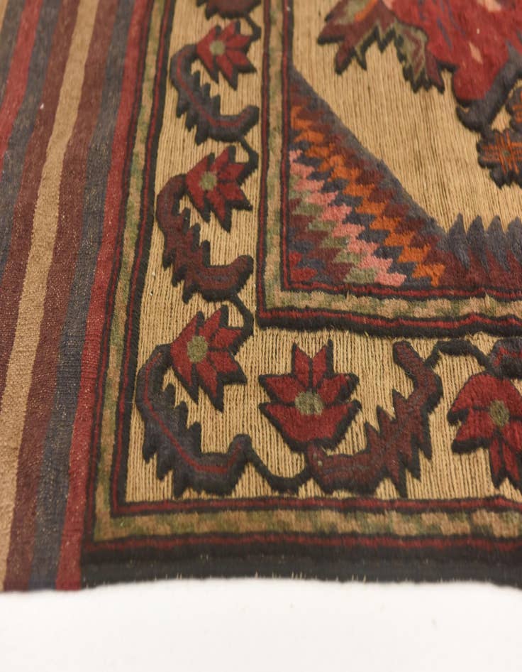 Detail image of 3' 11 x 6'  Hand Knotted Sumak Wool Rug
