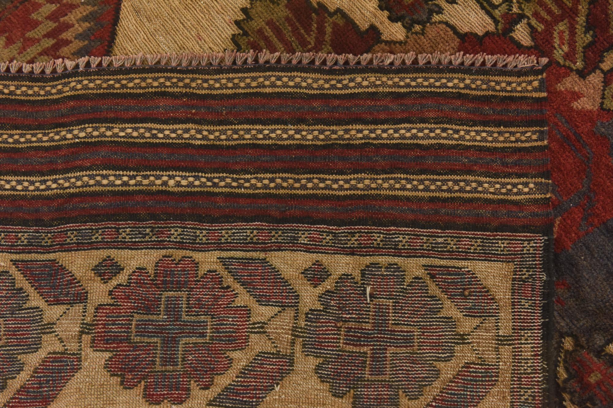 4' 2 x 5' 11 Hand Knotted Sumak Wool Rug