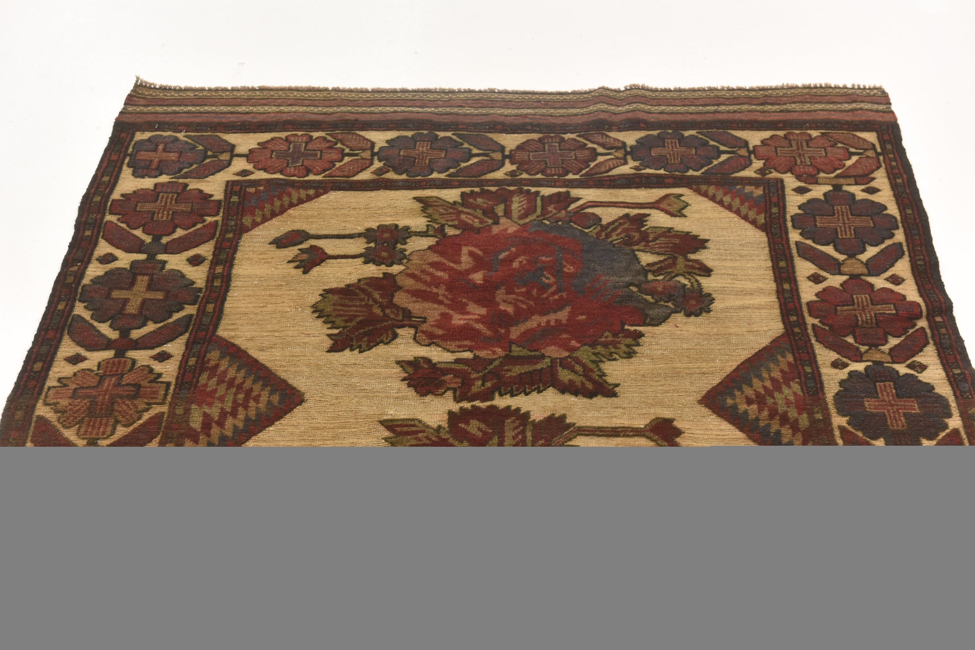 4' 2 x 5' 11 Hand Knotted Sumak Wool Rug