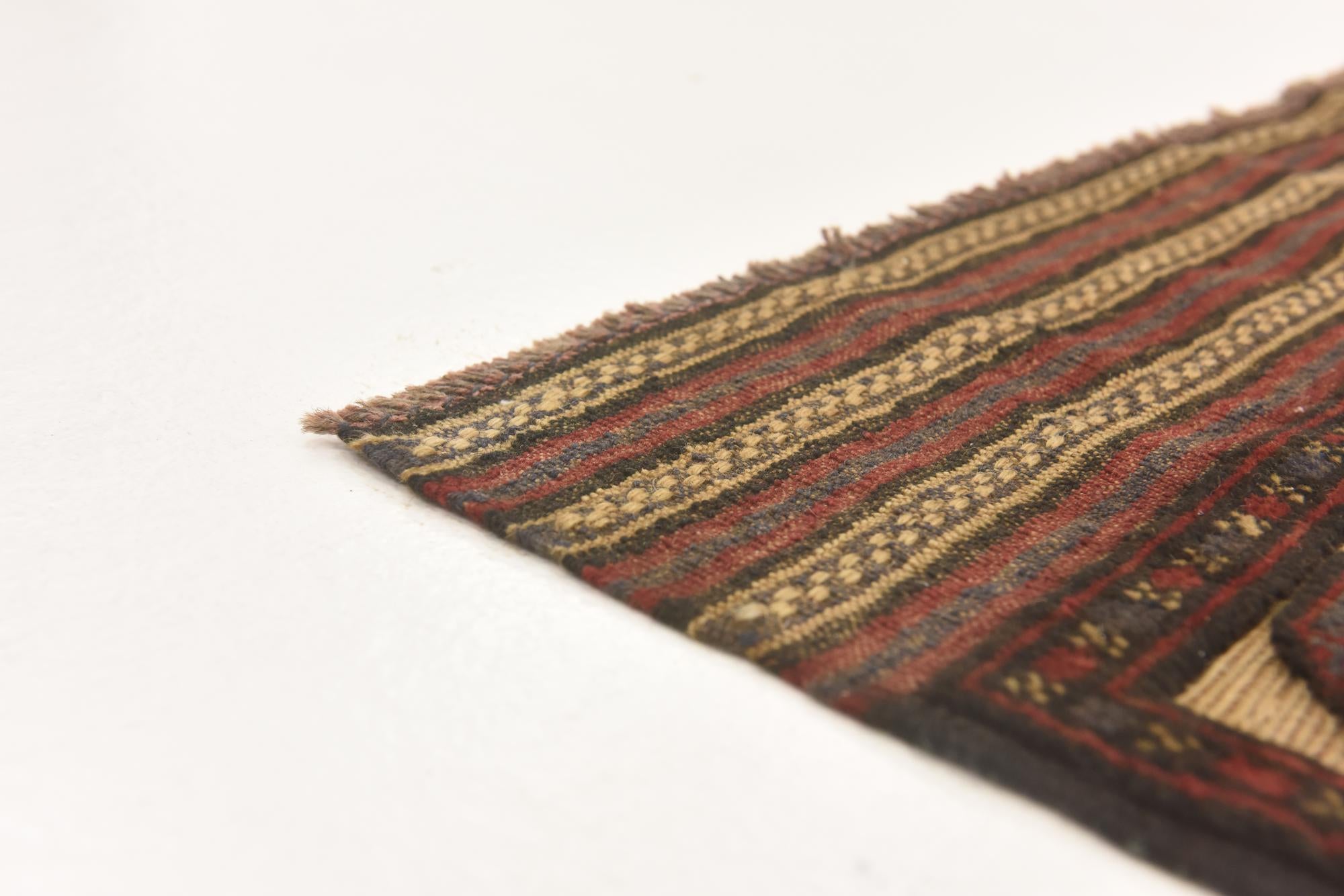 4' 2 x 5' 11 Hand Knotted Sumak Wool Rug