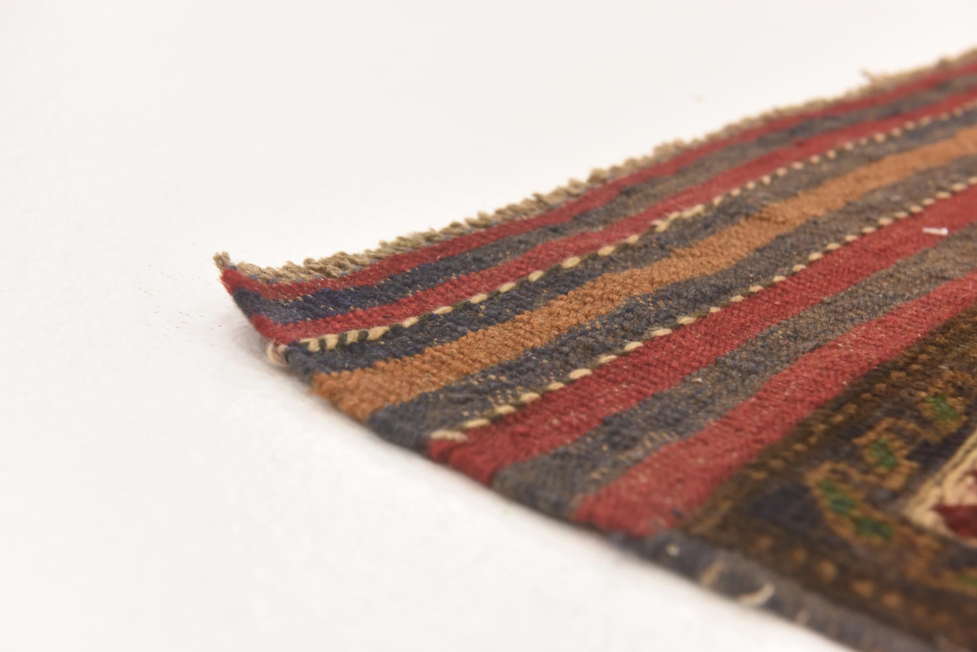 4' x 6' 2 Hand Knotted Sumak Wool Rug