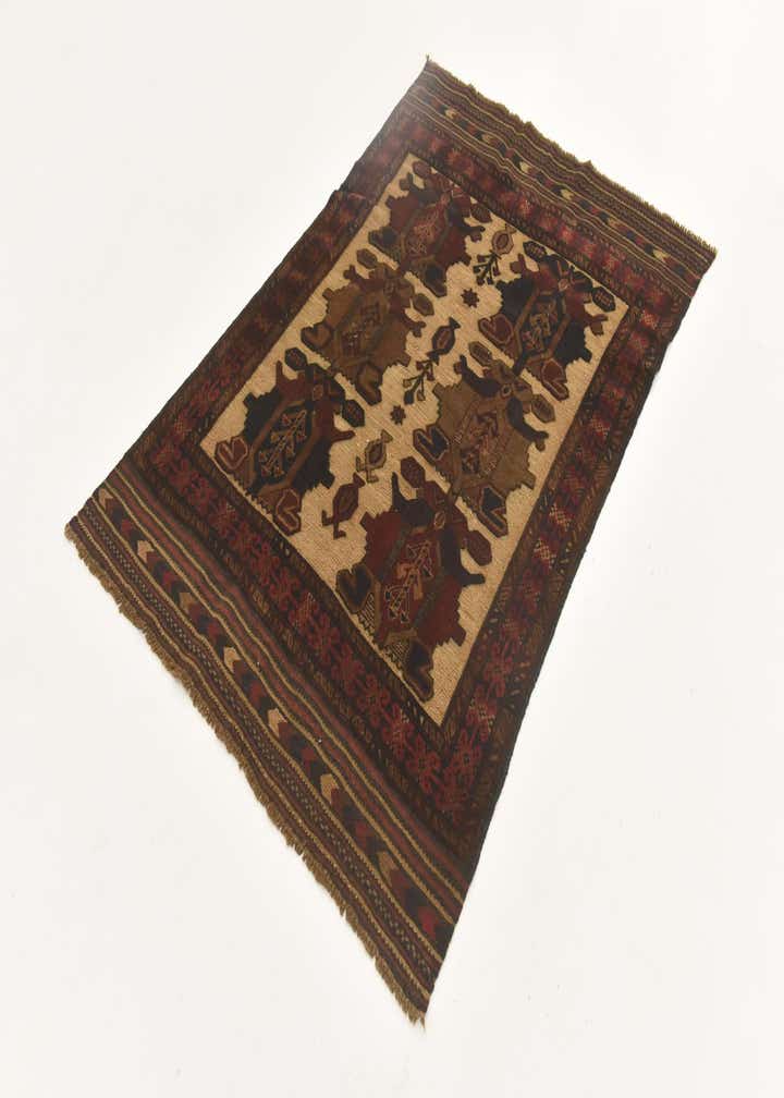 3' 9 x 5' 11 Hand Knotted Sumak Wool Rug