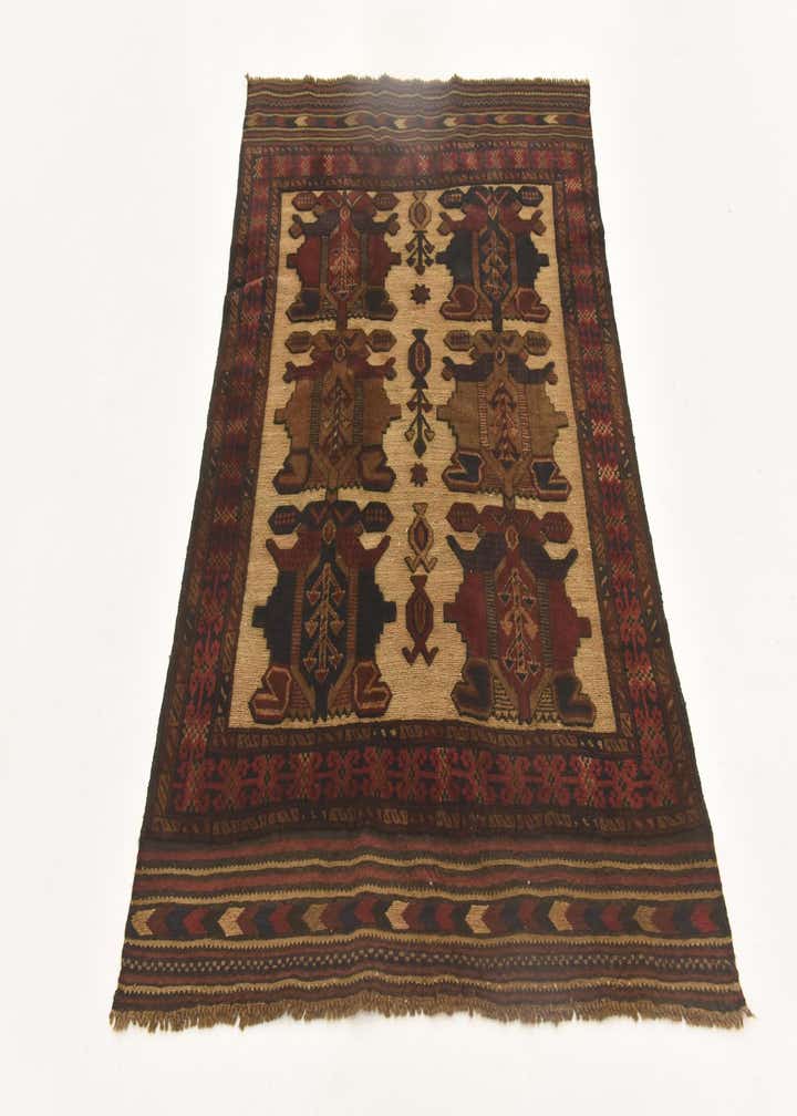3' 9 x 5' 11 Hand Knotted Sumak Wool Rug