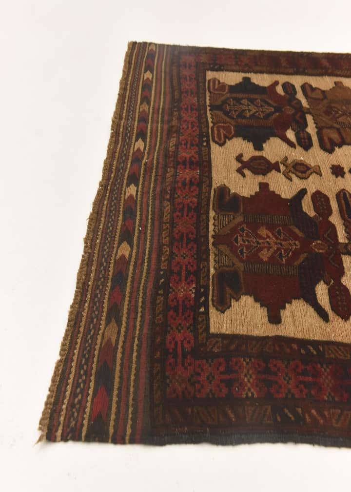 3' 9 x 5' 11 Hand Knotted Sumak Wool Rug