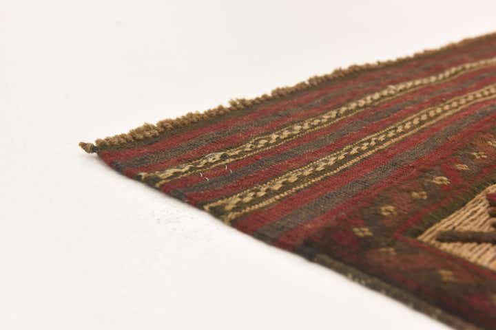 3' 7 x 6' Hand Knotted Sumak Wool Rug