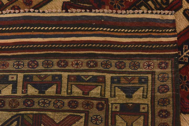 3' 10 x 6' Hand Knotted Sumak Wool Rug