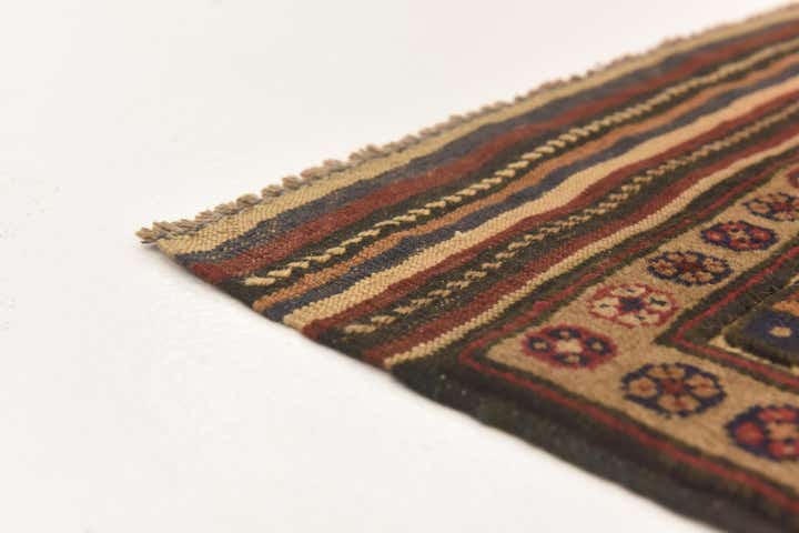 3' 10 x 6' Hand Knotted Sumak Wool Rug
