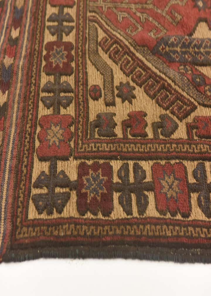 3' 11 x 6' 4 Hand Knotted Sumak Wool Rug