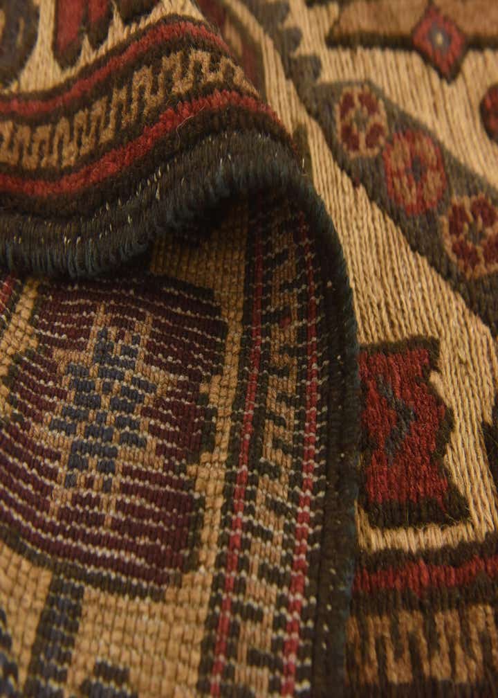 3' 11 x 6' 4 Hand Knotted Sumak Wool Rug