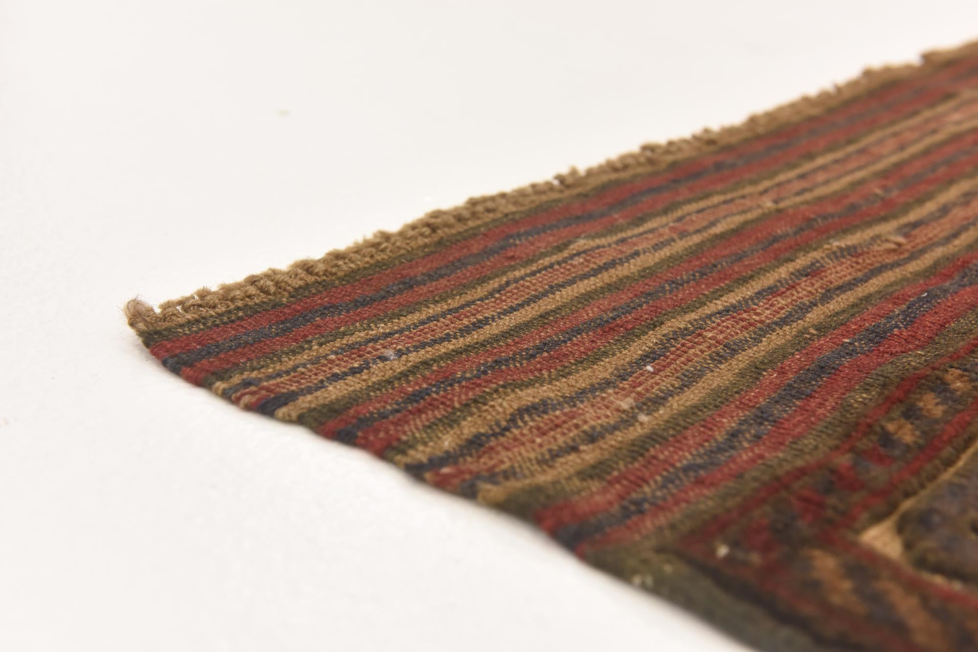 4' x 5' 10 Hand Knotted Sumak Wool Rug