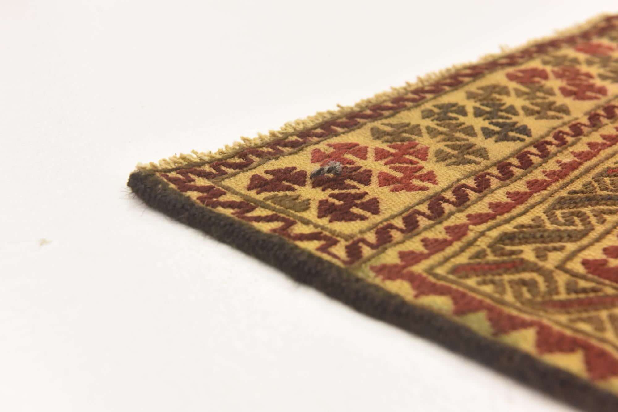 3' 10 x 6' 3 Hand Knotted Sumak Wool Rug