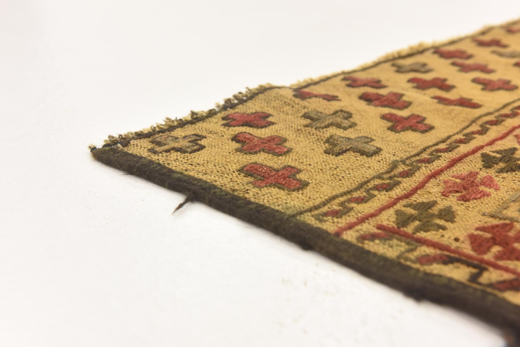 3' 11 x 6' 4 Hand Knotted Sumak Wool Rug