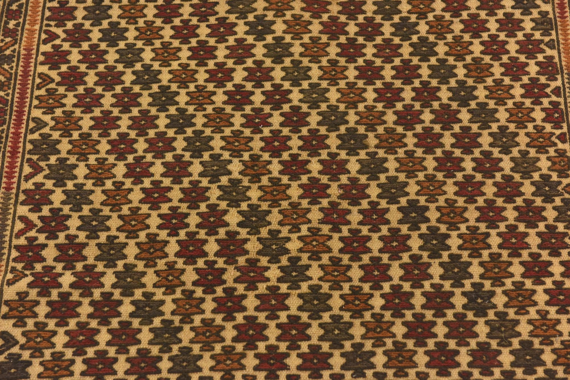 3' 10 x 6' 7 Hand Knotted Sumak Wool Rug