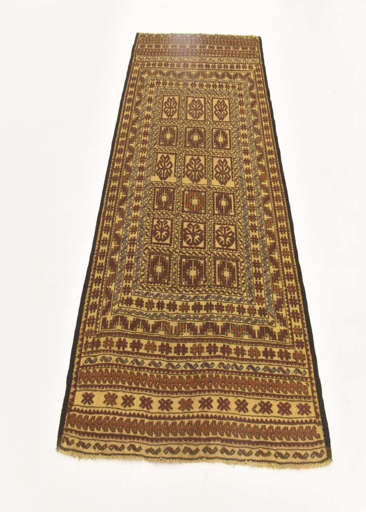 3' 11 x 6' 9 Hand Knotted Sumak Wool Rug