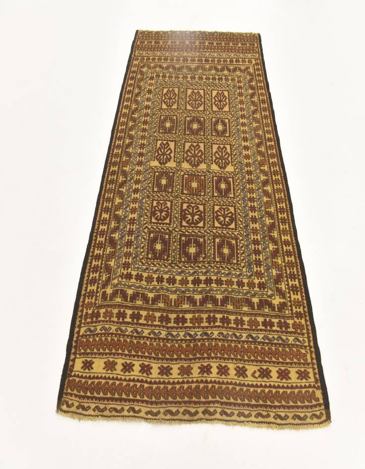 Detail image of 3' 11 x 6' 9 Hand Knotted Sumak Wool Rug