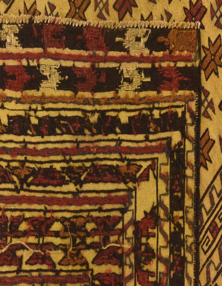 Detail image of 3' 10 x 6' 5 Hand Knotted Sumak Wool Rug