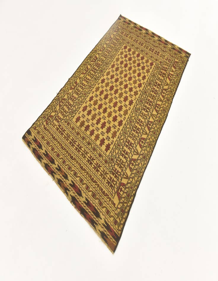 Detail image of 3' 10 x 6' 5 Hand Knotted Sumak Wool Rug