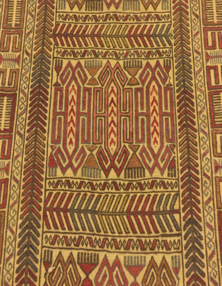 Detail image of 3' 11 x 6' 8  Hand Knotted Sumak Wool Rug