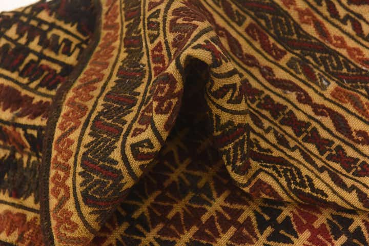 3' 10 x 6' 2 Hand Knotted Sumak Wool Rug