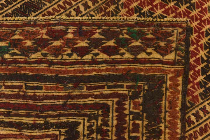 3' 10 x 6' 2 Hand Knotted Sumak Wool Rug