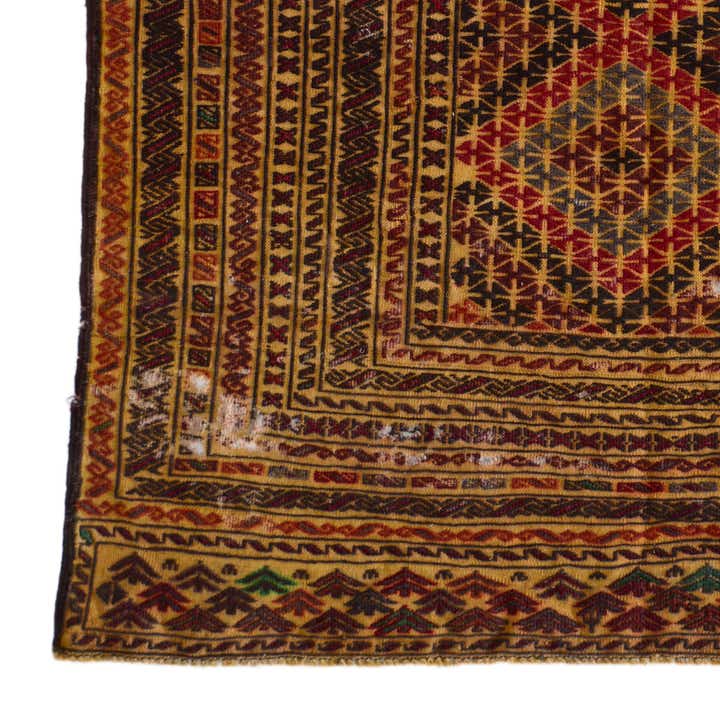 3' 10 x 6' 2 Hand Knotted Sumak Wool Rug