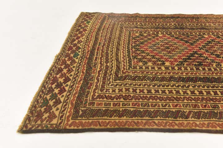 3' 10 x 6' 2 Hand Knotted Sumak Wool Rug