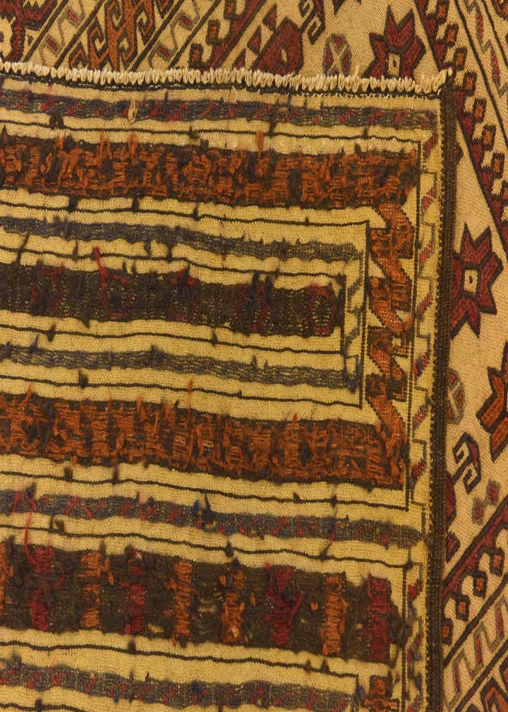 4' x 6' 4 Hand Knotted Sumak Wool Rug