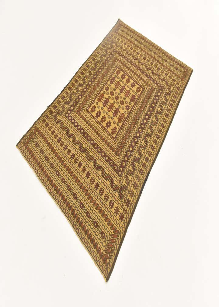 4' x 6' 4 Hand Knotted Sumak Wool Rug