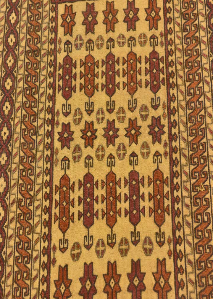 4' x 6' 4 Hand Knotted Sumak Wool Rug