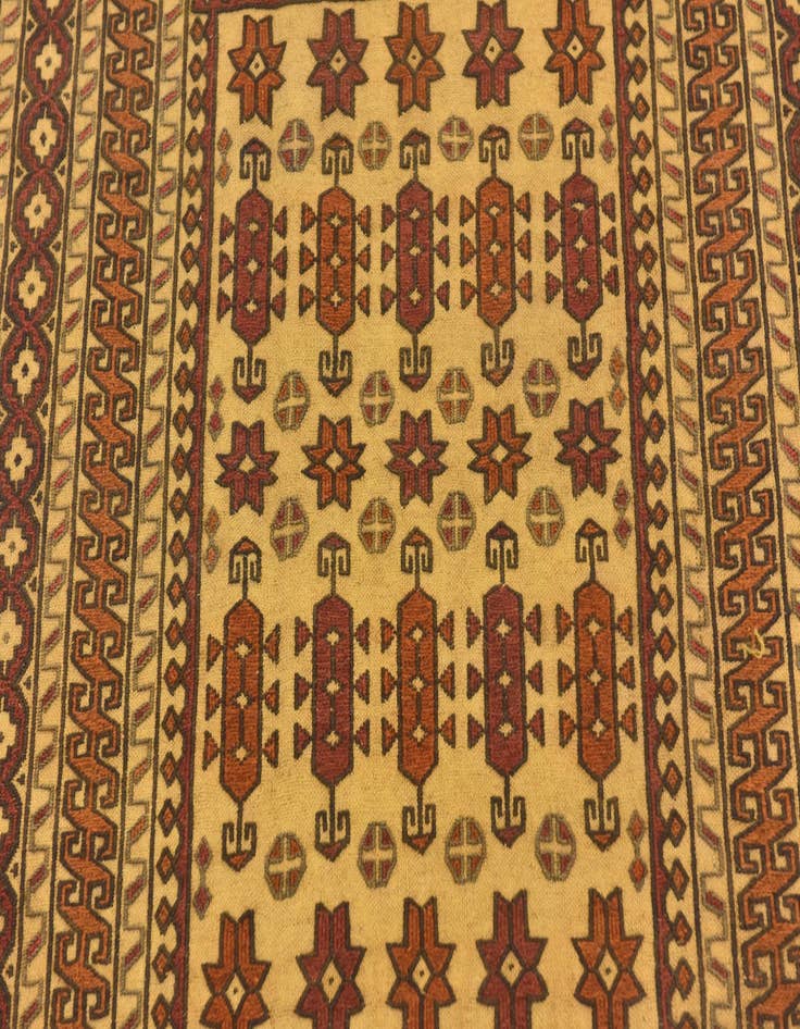 Detail image of 4' x 6' 4 Hand Knotted Sumak Wool Rug