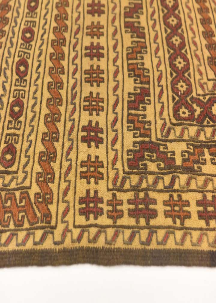 4' x 6' 4 Hand Knotted Sumak Wool Rug