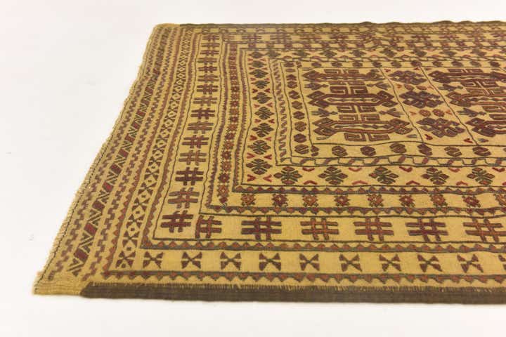 4' x 6' 1 Hand Knotted Sumak Wool Rug