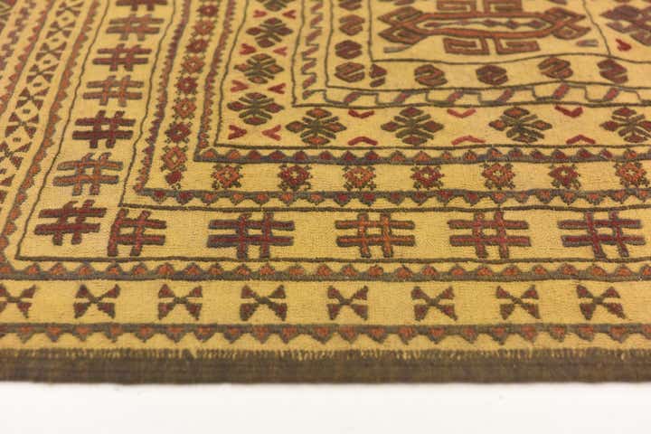 4' x 6' 1 Hand Knotted Sumak Wool Rug