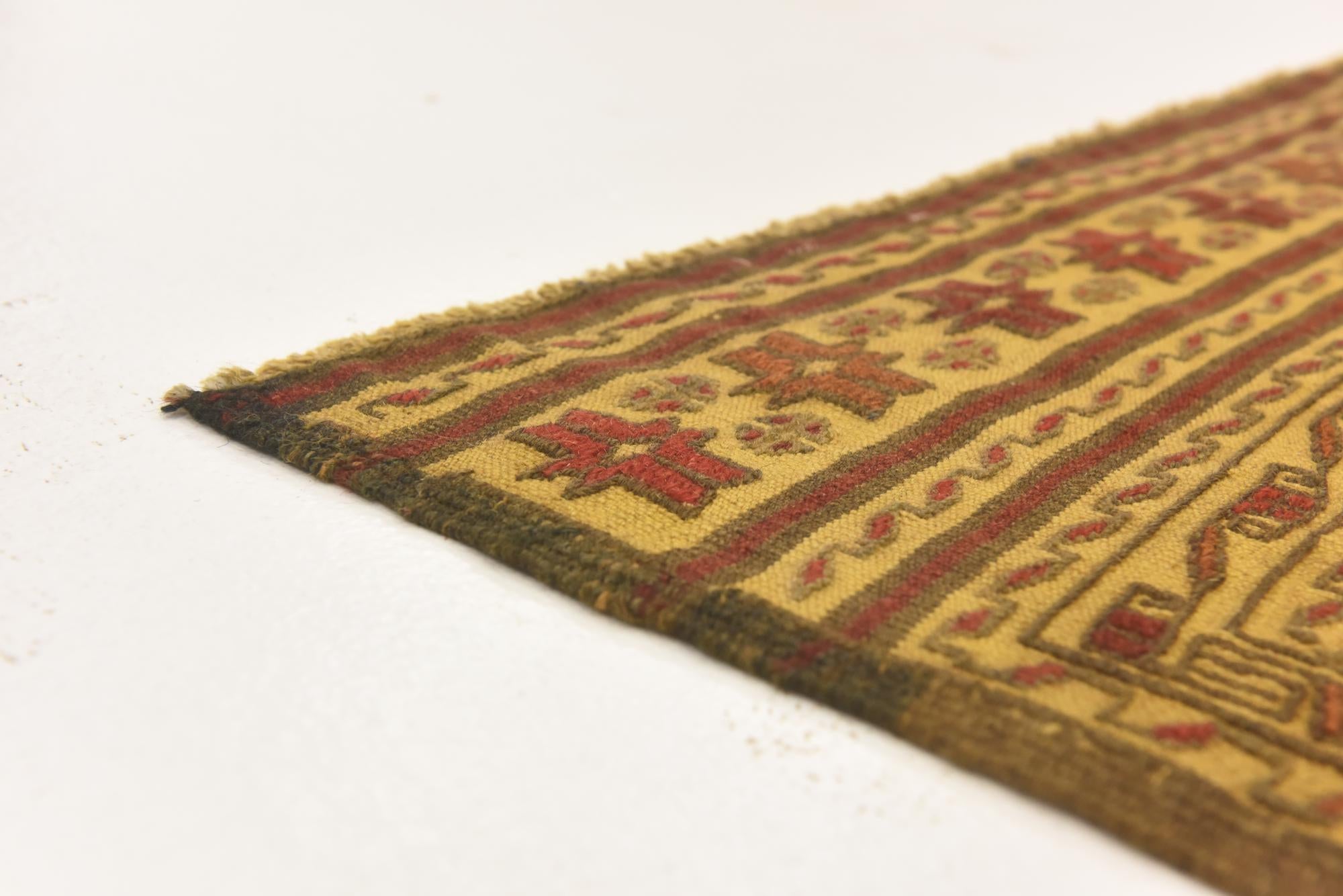 3' 9 x 6' 7 Hand Knotted Sumak Wool Rug