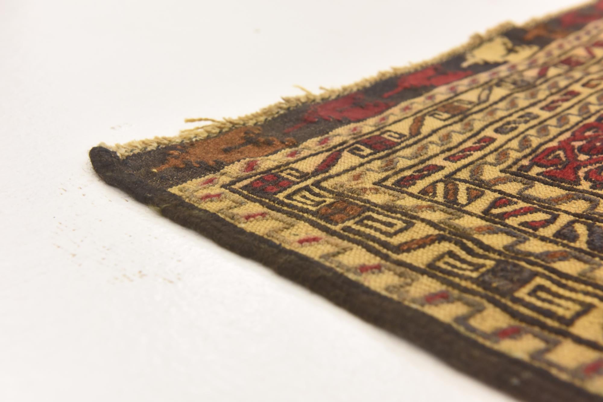 4' 3 x 6' 2 Hand Knotted Sumak Wool Rug