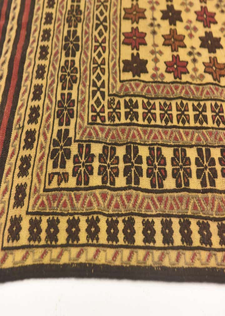 3' 10 x 6' 5 Hand Knotted Sumak Wool Rug