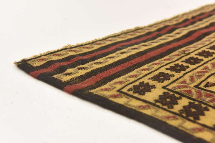3' 10 x 6' 5 Hand Knotted Sumak Wool Rug