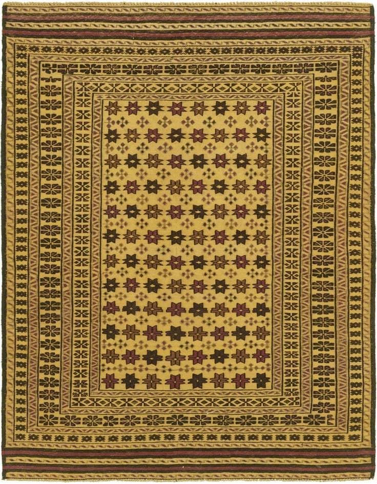 Detail image of 3' 10 x 6' 5 Hand Knotted Sumak Wool Rug