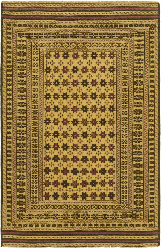 Detail image of 3' 10 x 6' 5 Hand Knotted Sumak Wool Rug
