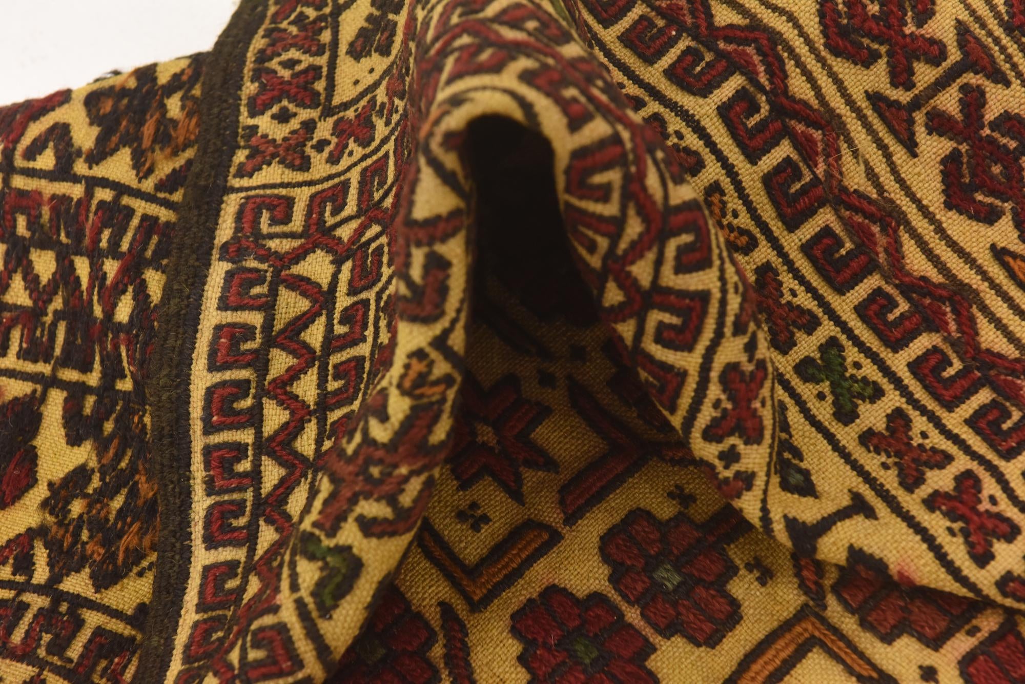 4' 1 x 6' 4 Hand Knotted Sumak Wool Rug