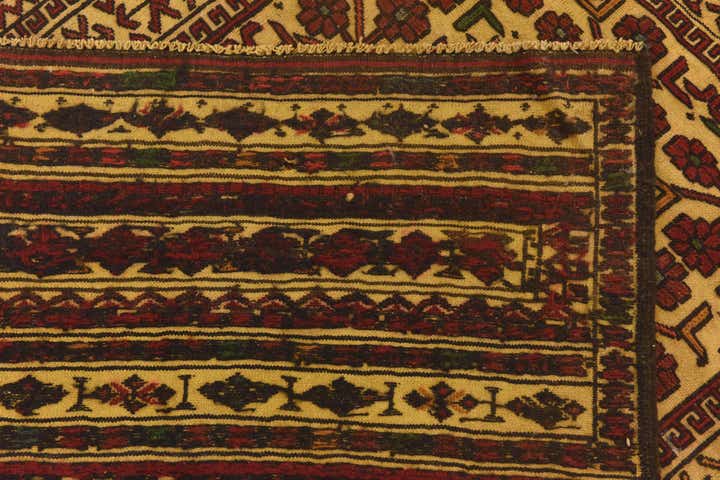 4' 1 x 6' 4 Hand Knotted Sumak Wool Rug