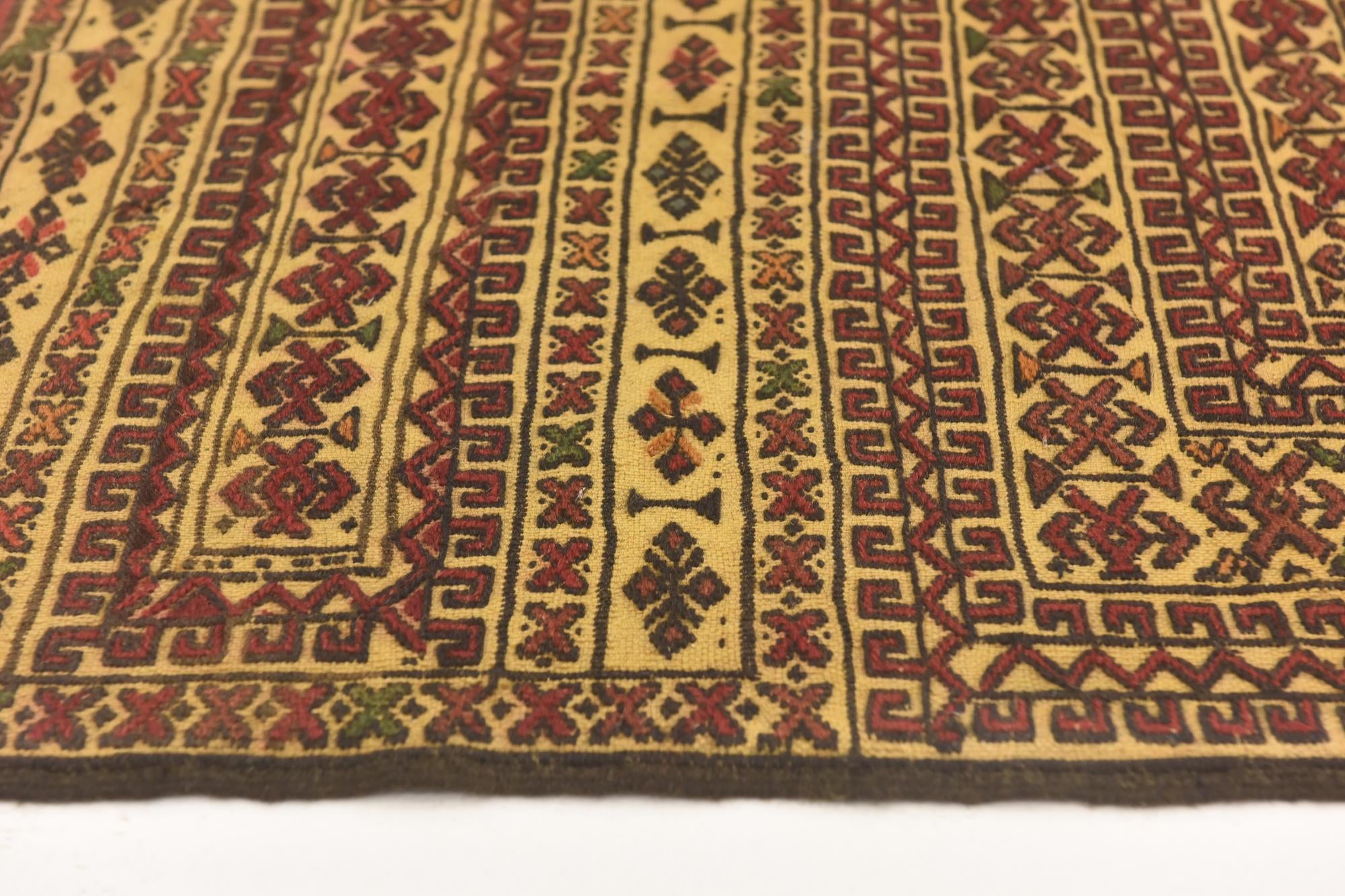 4' 1 x 6' 4 Hand Knotted Sumak Wool Rug