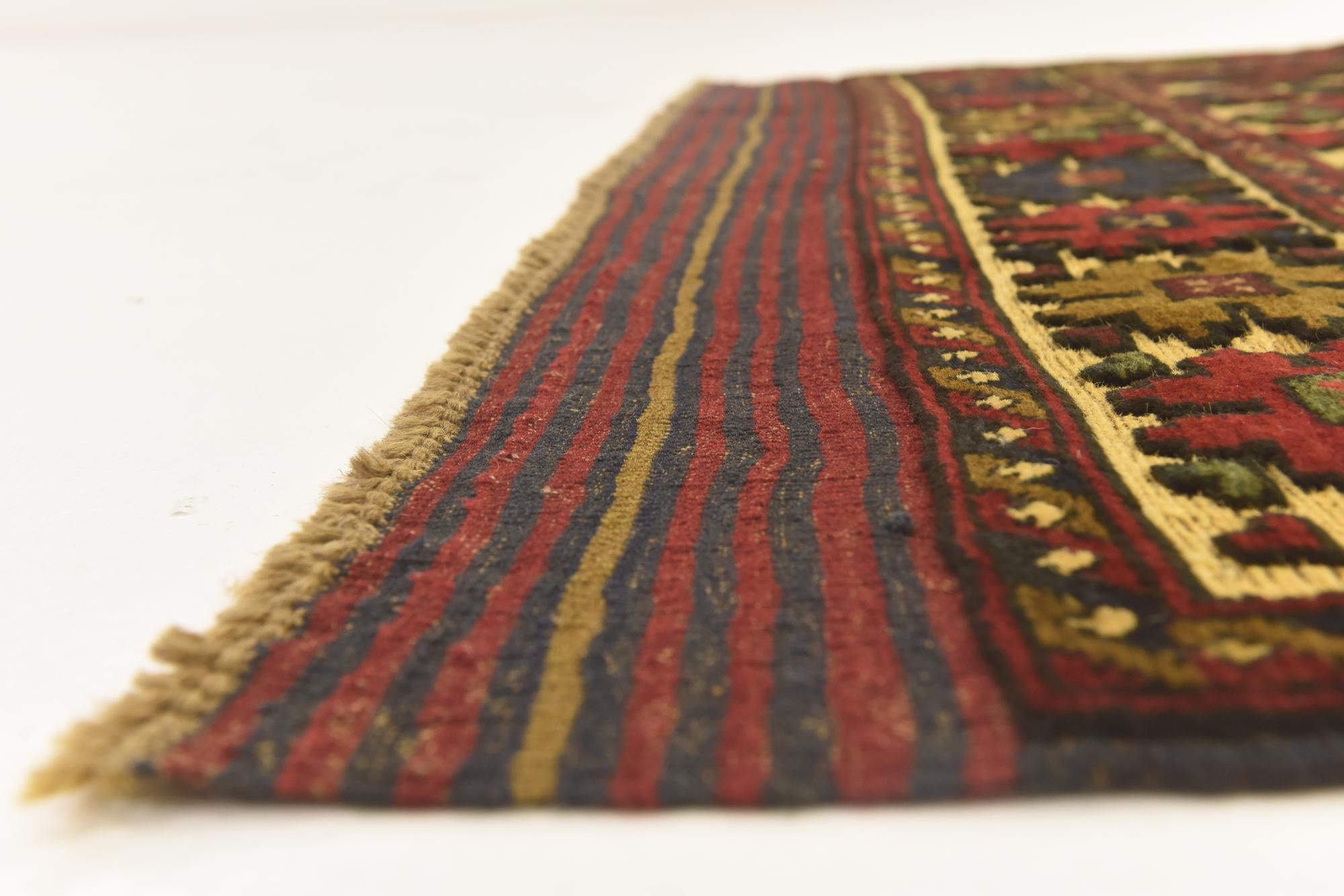 4' 1 x 6' 4 Hand Knotted Sumak Wool Rug