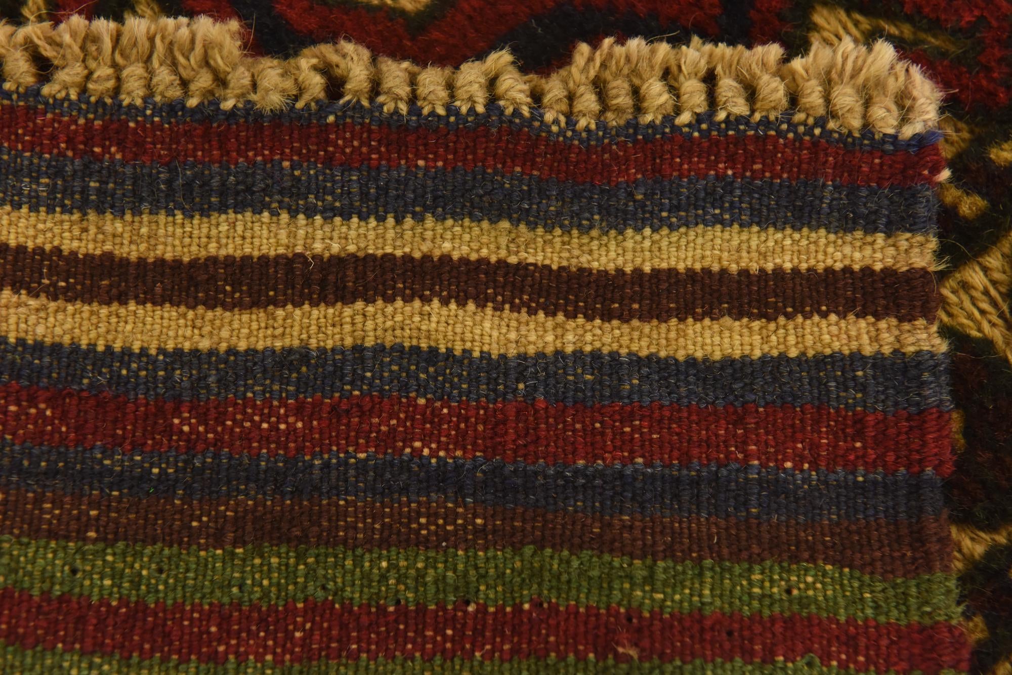 4' x 6' 2 Hand Knotted Sumak Wool Rug