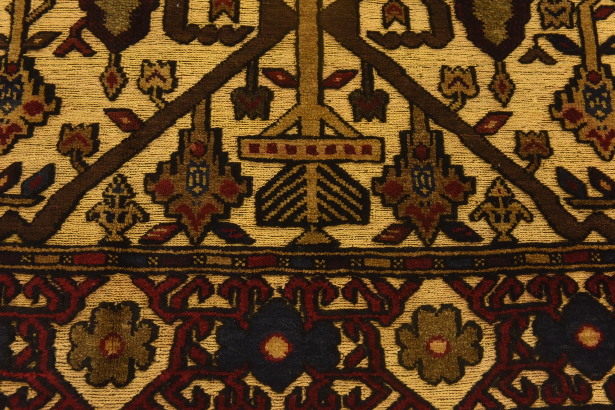 4' 2 x 6' 4 Hand Knotted Sumak Wool Rug
